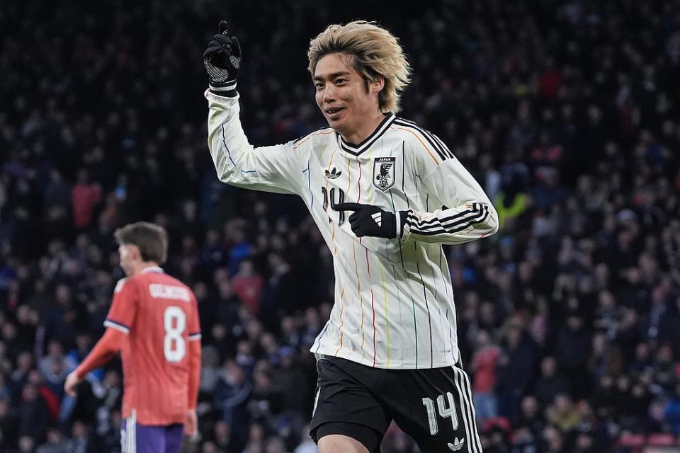 日本1-0苏格兰!热身赛4连胜 伊东纯也替补绝杀 3天后过招英格兰